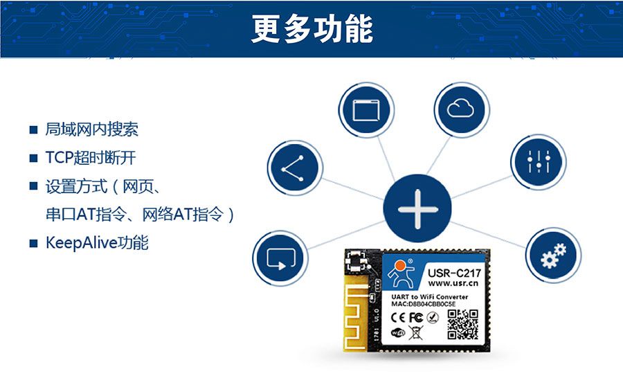低功耗嵌入式串口转WIFI模块：更多功能