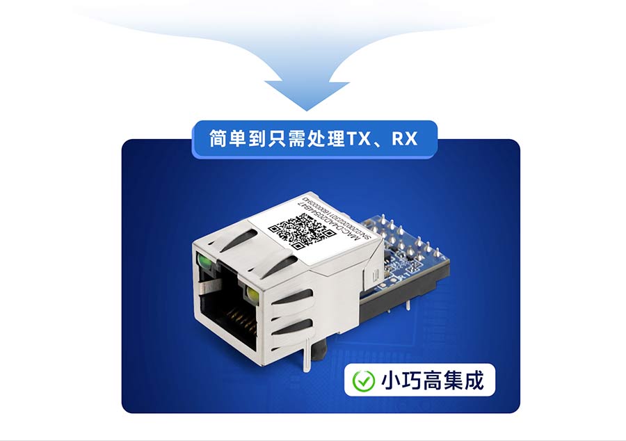 小体积超级网口简单到处理TX和RX 